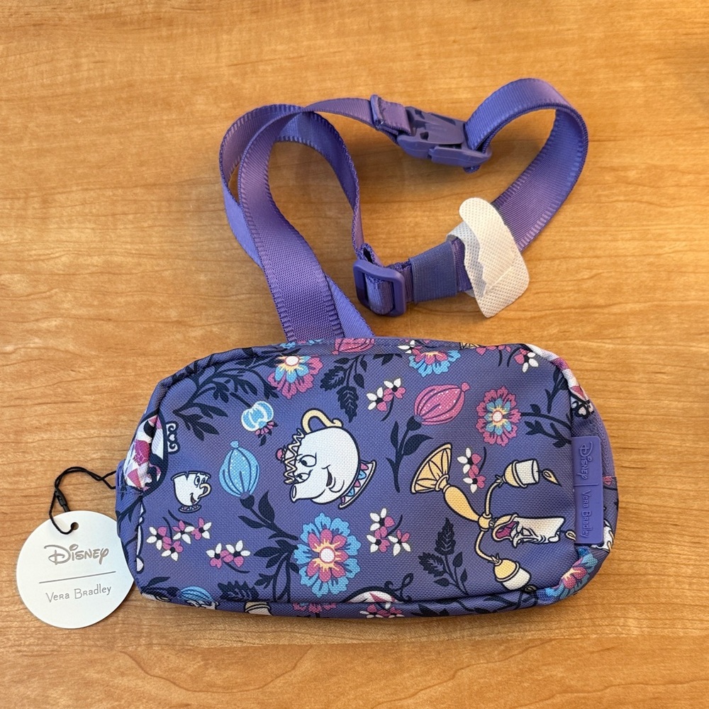 NWT Vera Bradley Disney Beauty and the Beast Belt Bag